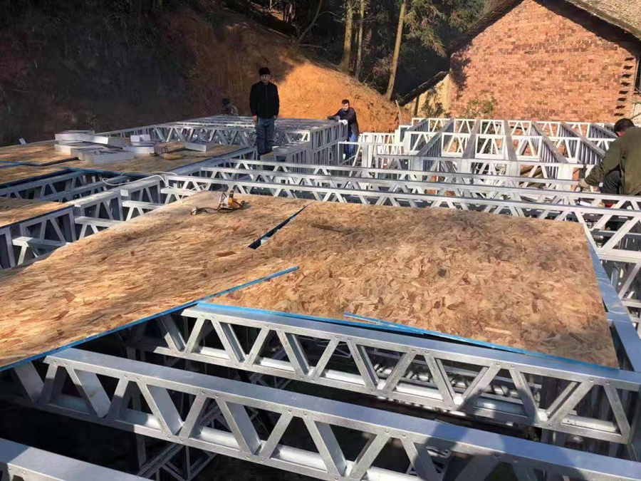 蚌埠輕鋼別墅建筑施工 30萬(wàn)起建別墅 專注農(nóng)村別墅(圖2) 輕鋼龍骨主體