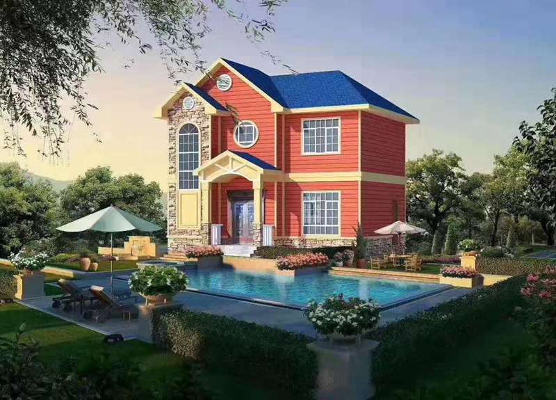 邵陽輕鋼別墅施工公司 保溫防潮 新農(nóng)村建房【29萬起】(圖3) 邵陽輕鋼別墅