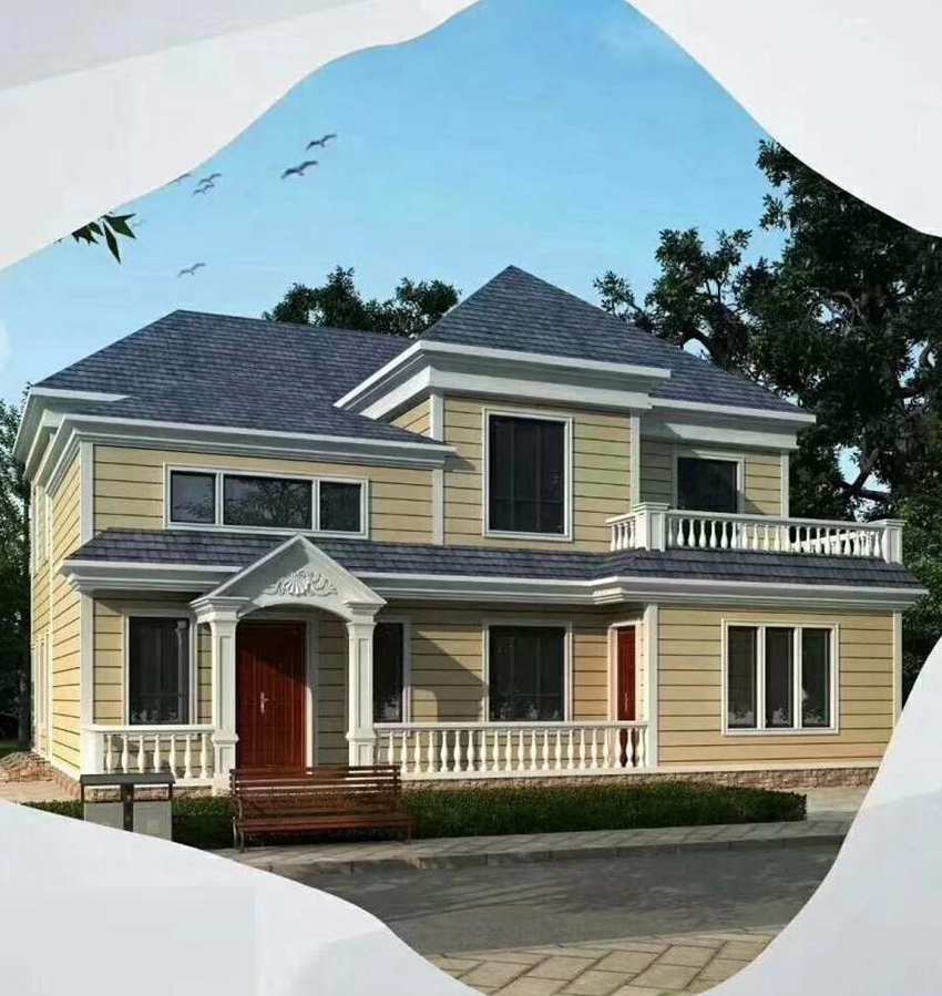 兩層輕鋼別墅費(fèi)用多少?(圖1) 睿婕輕鋼別墅