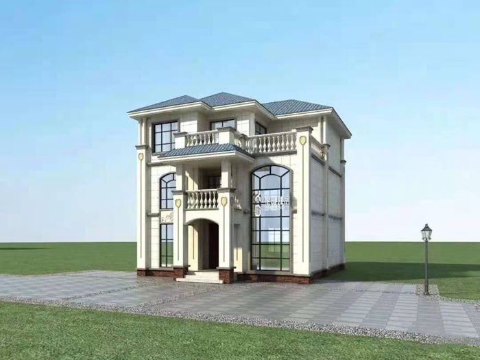 一百二十平方的輕鋼別墅設計圖(圖3) 睿婕輕鋼別墅