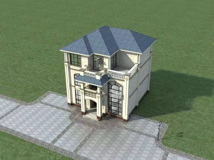 一百二十平方的輕鋼別墅設計圖(圖4) 睿婕輕鋼別墅