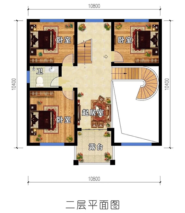 一百二十平方的輕鋼別墅設計圖(圖10) 睿婕輕鋼別墅