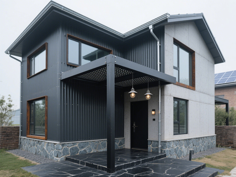 現代工業風格輕鋼別墅 現代工業風格輕鋼別墅